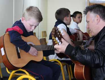 BECAUSE OF THE EXPERIENCES CHILDREN AND YOUNG PEOPLE HAVE IT IS POSSIBLE FOR THEM TO IMAGINE A ROLE FOR MUSIC IN THEIR LIVES AND TO STRIVE ON THEIR OWN AND WITH OTHERS TO ACHIEVE THIS.