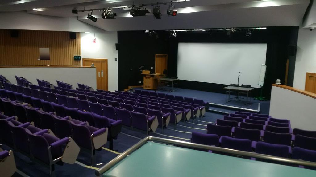 Venues University of Westminster s Harrow Campus Auditorium can seat 212 people, the size of the screen makes it perfect to showcase films with a beautiful widescreen grandeur of a format such as 2.