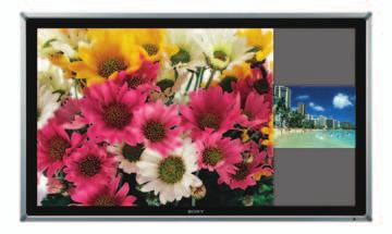 FEATURES Simultaneous Display of Two Separate Pictures The GXD-L52H1 can simultaneously display two pictures that are