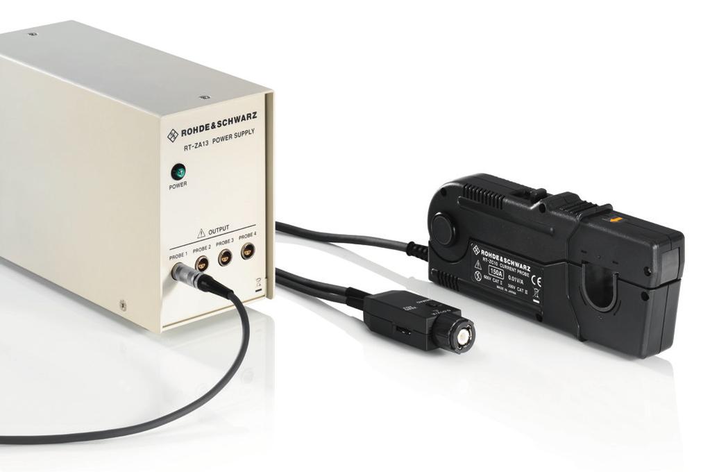 Current probes Rohde & Schwarz current probes enable accurate, non-intrusive measurement of DC and AC currents.