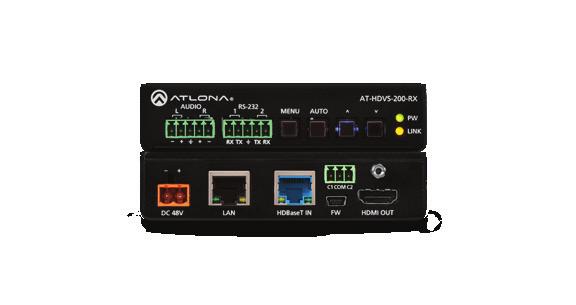 HDBaseT Transmitter and Receiver Kit AT-HDVS-150-KIT 3 1 switcher/transmitter HD video scaler/receiver RS-232 control 230 ft.
