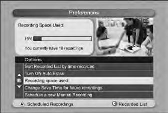 Watching Your Recordings Accessing and Playing your Recorded Programs To access and play your recorded programs: 1. Press List on your remote. 2.
