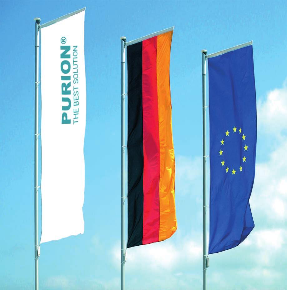 To ensure compliance with high quality standards production and manage ment processes of PU- RION GmbH are