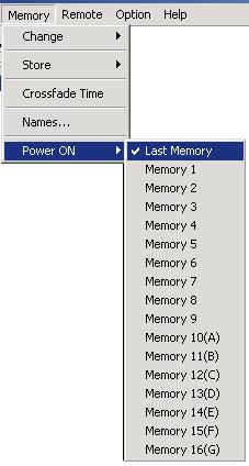 10.5. Setting the Preset Memory Recalled When Power Is Turned On