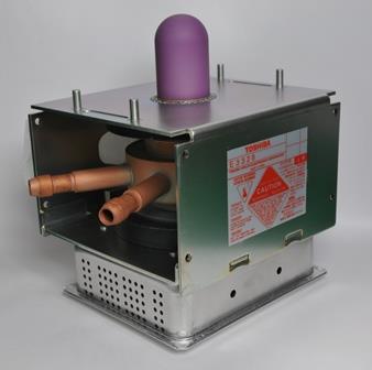 TOSHIBA E3328 is a fixed frequency continuous wave magnetron intended for use in the industrial microwave heating applications.