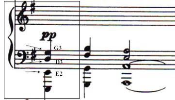 This startling contrast may be noticed in the time and key signatures as well from measure 2 indicating 8:8 time