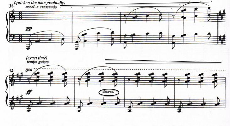Example 74 Movement II: measures 38-46 from John Carter s Cantata, Copyright 1964 by Southern Music