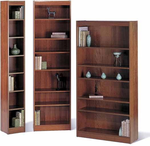 The Baby Bookcases are offered in three widths and two heights, that can be combined to create a custom layout. The 36" wide models are available in six heights.