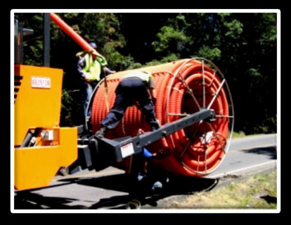 Blowing system> Manhole Cable Drum Man s pulling rope COD