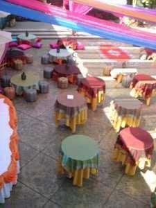 Tablecloth and toppers