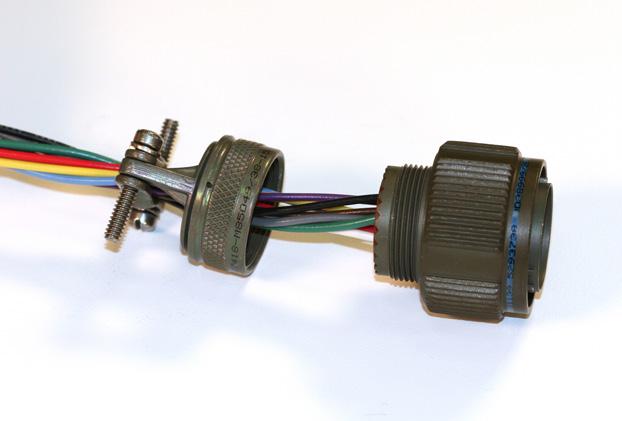 STEP 1: Remove hardware from plug or receptacle and slide hardware back along wire