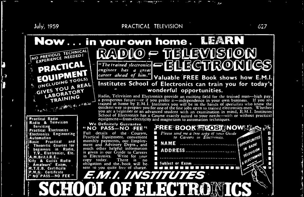 Basic Practical and Theoretic Courses for beginners in Radio, T.V., Electronics, Etc. A.M.Brit.I.R.E., City & Gu