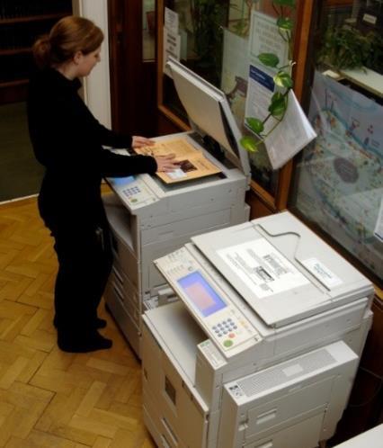 Photocopying There are two card-operated colour photocopiers available. Cards for students and visitors are available from the Assistant Librarian in the following denominations: 100 Units 5.