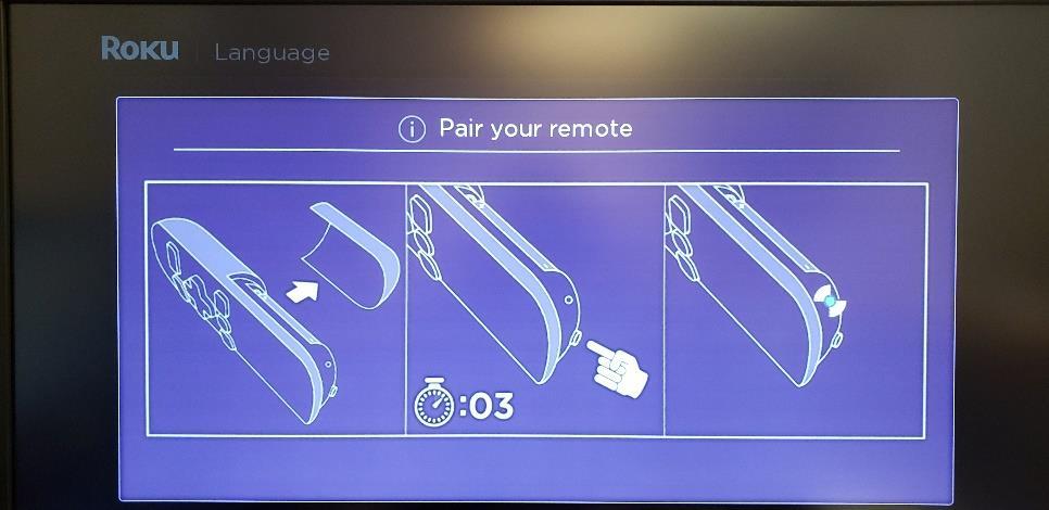 Also please note IF the remote did not automatically pair itself that you may also see the option to pair your remote.