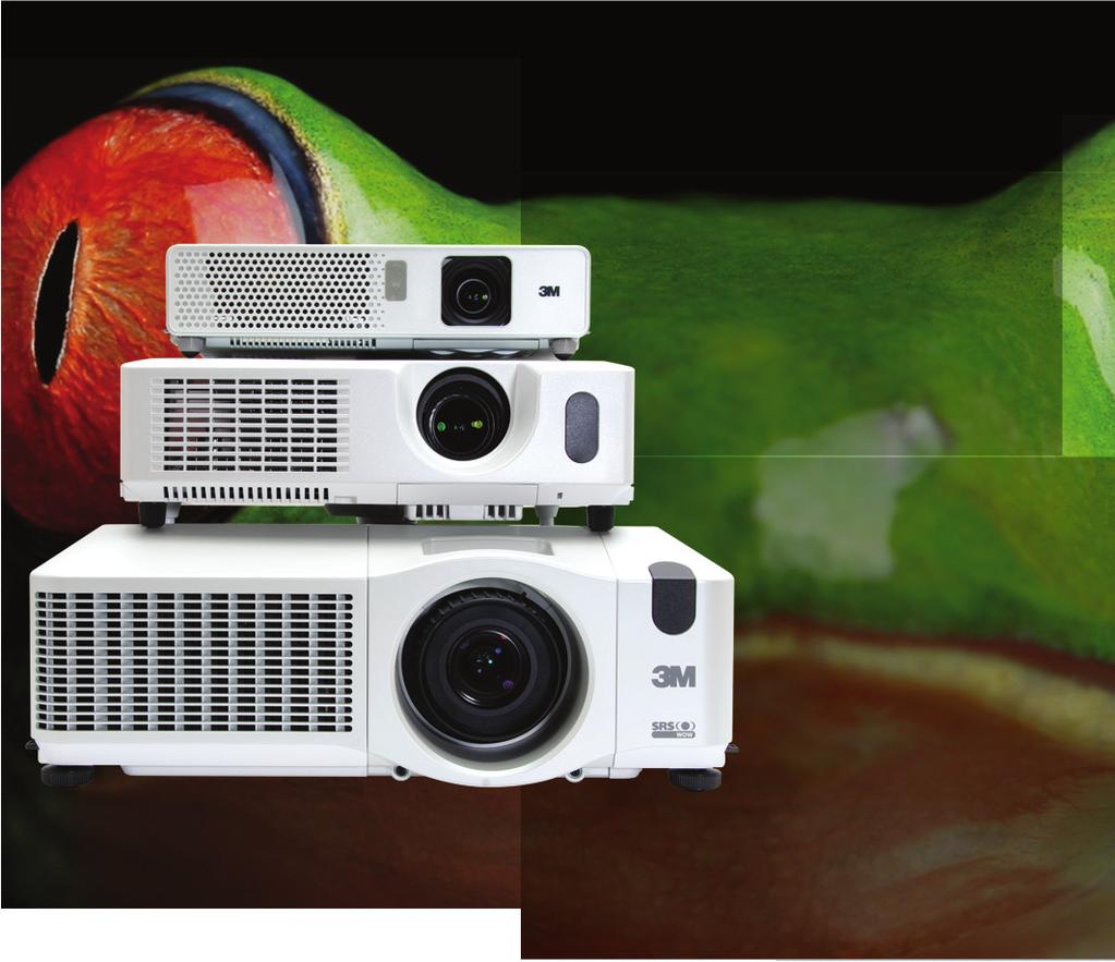 3M Digital Projectors Digital Projector Family Brochure When the show must go on, 3M makes it easy:
