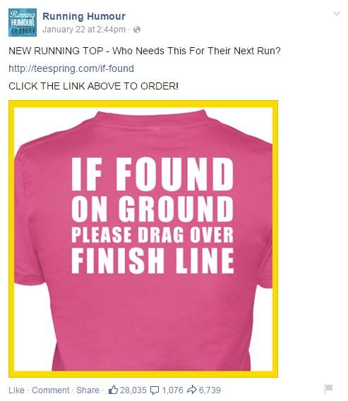 Copy, Banner & Approach: Here's a simple PPE photo post ad with the shirt on a white background with a yellow border.