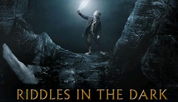 In the book/movie, "The Hobbit" our hero wanders into a cave where he meets a monster named "Gollum". He keeps the monster distracted using riddles to plan his escape.