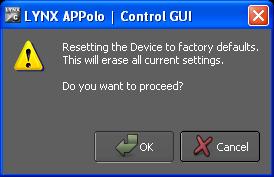 Save Settings Now During normal operation if there is no activity on the module GUI for approx.. ten seconds then any changed settings are automatically written to flash RAM in the module.