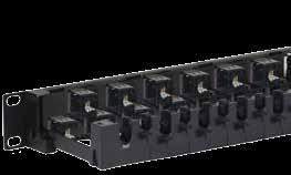 CAT 6A FTP HD style modular connectors Pre-installed grounding studs Fits standard 19 EIA rack mount widths
