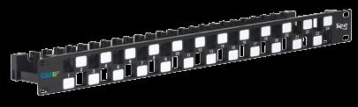 24-Ports blank, 1 RMS Configurable CAT 6A FTP Blank Patch Panel Panel is