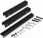 Wall Support Kit Forms a triangle wall mounting support after assembly which holds the ladder rack runway to the wall
