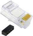 Cords & Cable Assemblies Plugs & Patch Cord Accessories CAT 6 & CAT 5e RJ-45 Modular Plugs use a Loading Bar for Easier Insertion Stranded vs.
