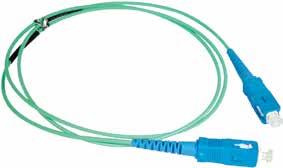 Fiber Optic Systems Fiber Optic Cable Assemblies SC Fiber Optic Jumpers TIA-568 compliant OFNR riser rated fiber optic cable Factory tested, includes test results Precision ceramic ferrule on LC, SC,