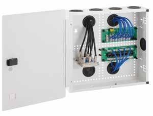 Residential Enclosures 14, 21 and 28 combos Ideal solution for small and single-family homes Designed to be stud mounted Cables