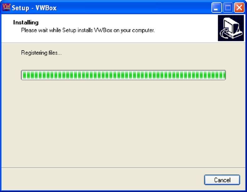 Step 12: The Installation Progress dialog will display the