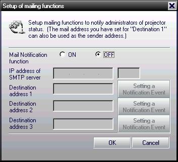 Specify an IP address of the SMTP server. You can enter numbers from 0 to 255 
