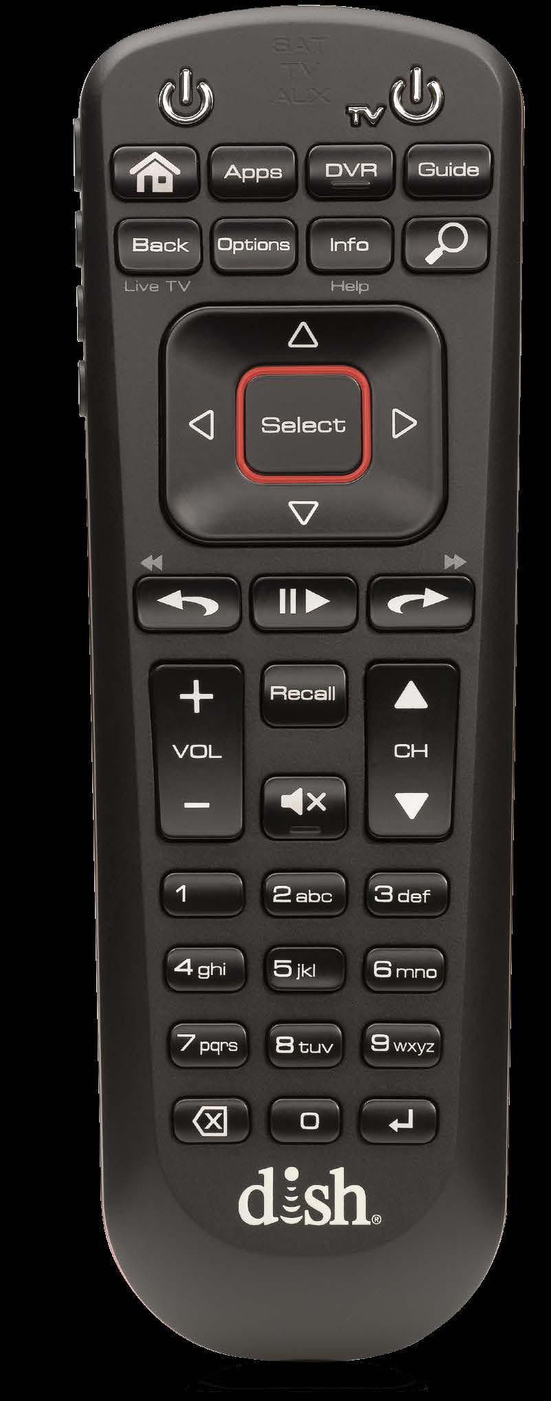 REMOTE OVERVIEW The Hopper remote control makes it easy for you to watch, search, and record programming. Here s a quick overview of the basics to get you started.