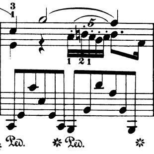 The notes of the turn were sometimes notated in the score in the size of regular notes, indicating that Chopin wished that all the notes of the turn be expressed and pronounced in their full worth.