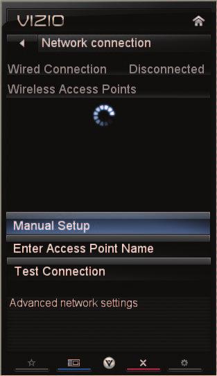 6 Using the Network Connection Menu Your TV is internet-ready, featuring both an ethernet port and built-in high-speed wireless-n.