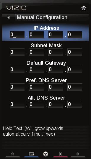 If you need the RJ45 (ethernet) MAC address or the Wireless MAC address to set up your network, these are displayed at the bottom of the Change Settings menu.