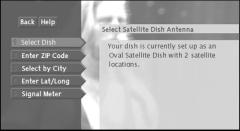 The Menu System Dish Pointing The Dish Pointing menu helps you set up your digital satellite receiver and optimize your reception of the satellite signal.