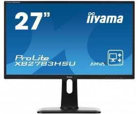 PROLITE XB2783HSU-B1DP High-end 27 AMVA+ monitor featuring height adjustable stand ProLite XB2783HSU - a 27 LED backlit LCD Screen featuring AMVA+ panel technology, guarantees accurate and consistent