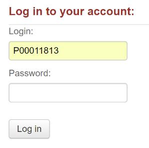 Login - your library card number (after the initial letter (B or P), note they are zeros not Ohs)