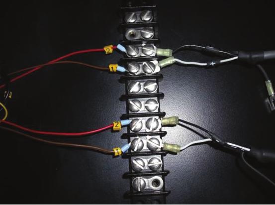 ph Analog Cable esat/in channel 1 Conductivity Analog Cable esat/in channel 2 Figure 7. The completed connection between the esat/in and the ph/c-900 using a 10-position barrier strip.