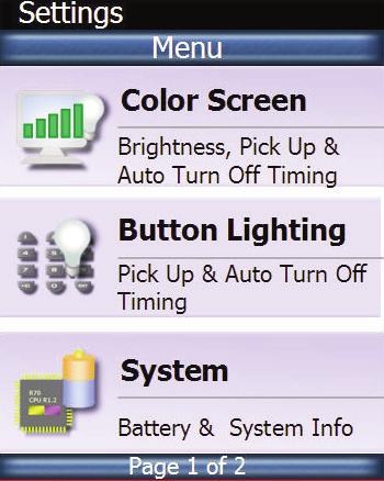 Exit the Setup Menus by pressing the WATCH or LIS- TEN button, or simply waiting (the setup menus time out in 30 seconds).