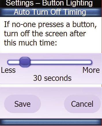 Press the SAVE button to save your setting.
