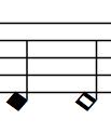 The duration o the gesture is marked in the score but can be layed adlibitum, with resect to the natural bouncing o the bow.