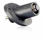 Cam-Type Connectors 22/23 Series, Latching Ball Nose/Latching Taper Nose Specifications and Features Leviton s Cam-Type positive latching connectors and receptacles are the standard used by Navy