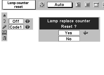 maintain the Lamp-life. (This projector is shipped with this function ON.