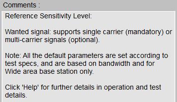 See [7] for more details (section How to Connect External Instruments and Configure the Signal Flow). Fig. 3-31: General settings. Test cases This is the main parameter.