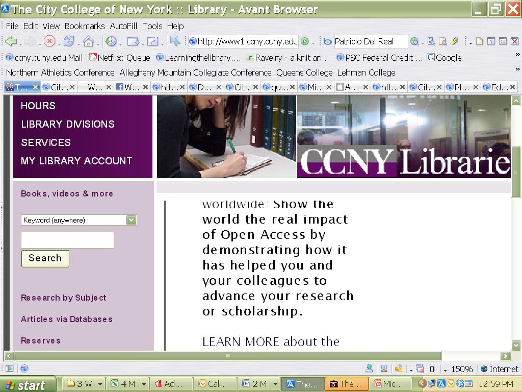 Accessing Databases From the City College
