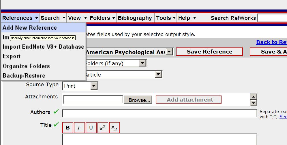 Additional Tools Add a Citation Click