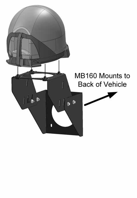 MB600 Removable Mounting Feet Allows hanging of antenna unit on vehicle window or included hanger bracket.