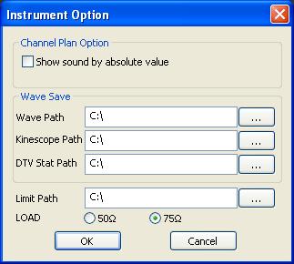 Q-Lab Software Option Settings Before using the Q-Lab software for the first time you must select how to display the sound frequency within a channel test plan and set the default file locations for