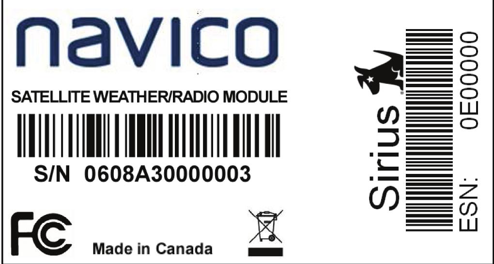 Have the ESN electronic serial number for the LWX-1 readily available (ESN, a 12-digit number, can be found on the LWX-1 carton, LWX-1 antenna or via the SIRIUS status screen (see FIGURE 2) Credit
