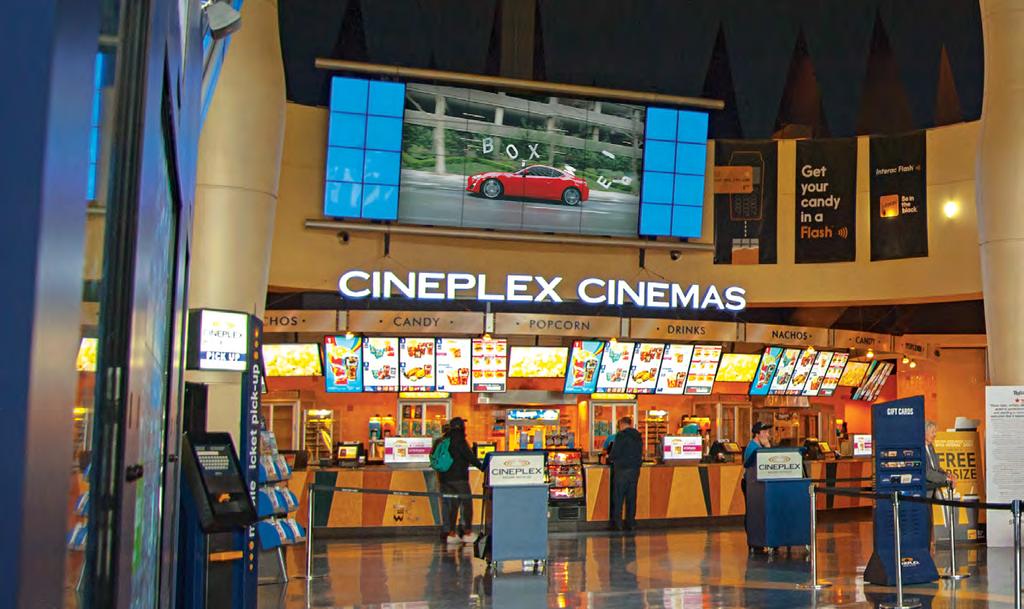 DIGITAL SIGNAGE CINEMA LOBBY Come On In! s they enter our theatres, moviegoers are instantly surrounded by the excitement and energy o our theatre lobbies.
